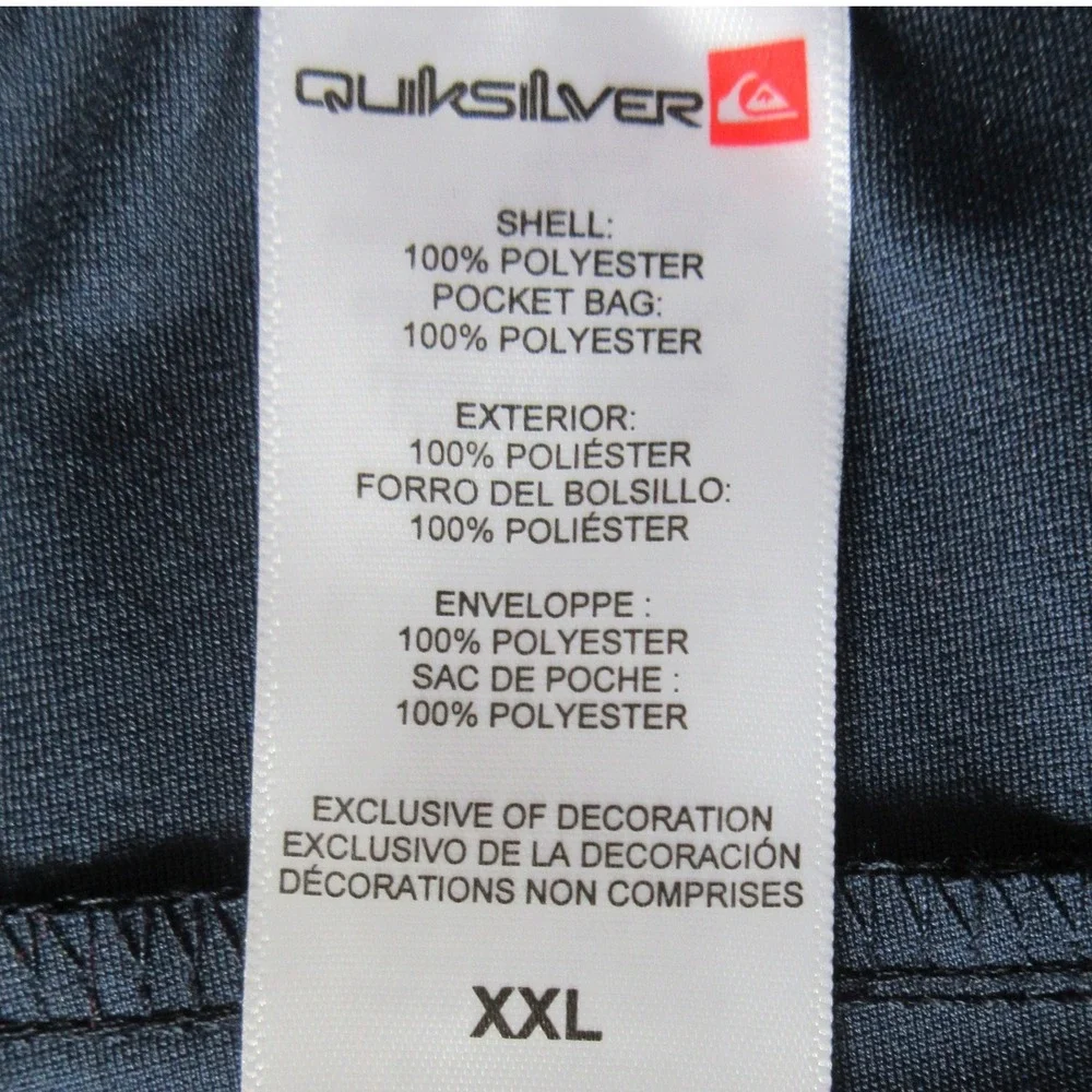 QUIKSILVER Amphibian Hybrid Shorts Sz XXL Navy Blue Pull On Swim Shorts 2XL NWT